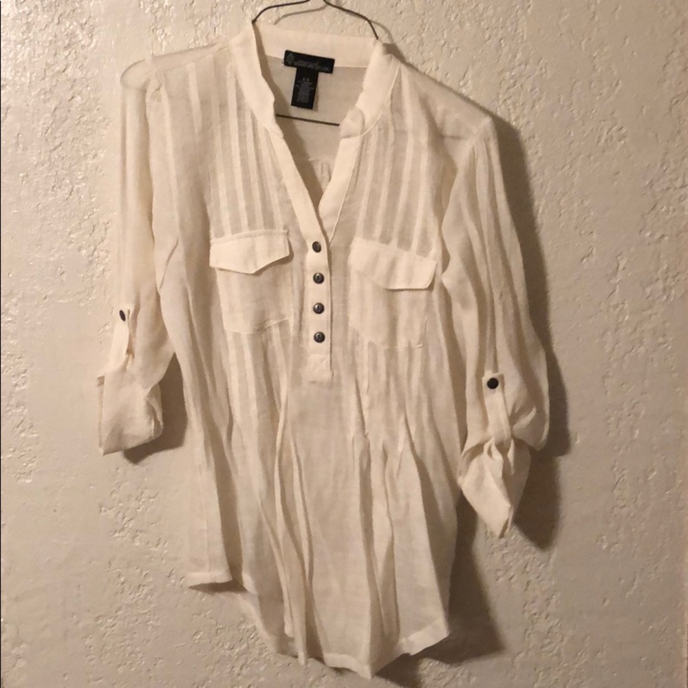 Cream blouse
